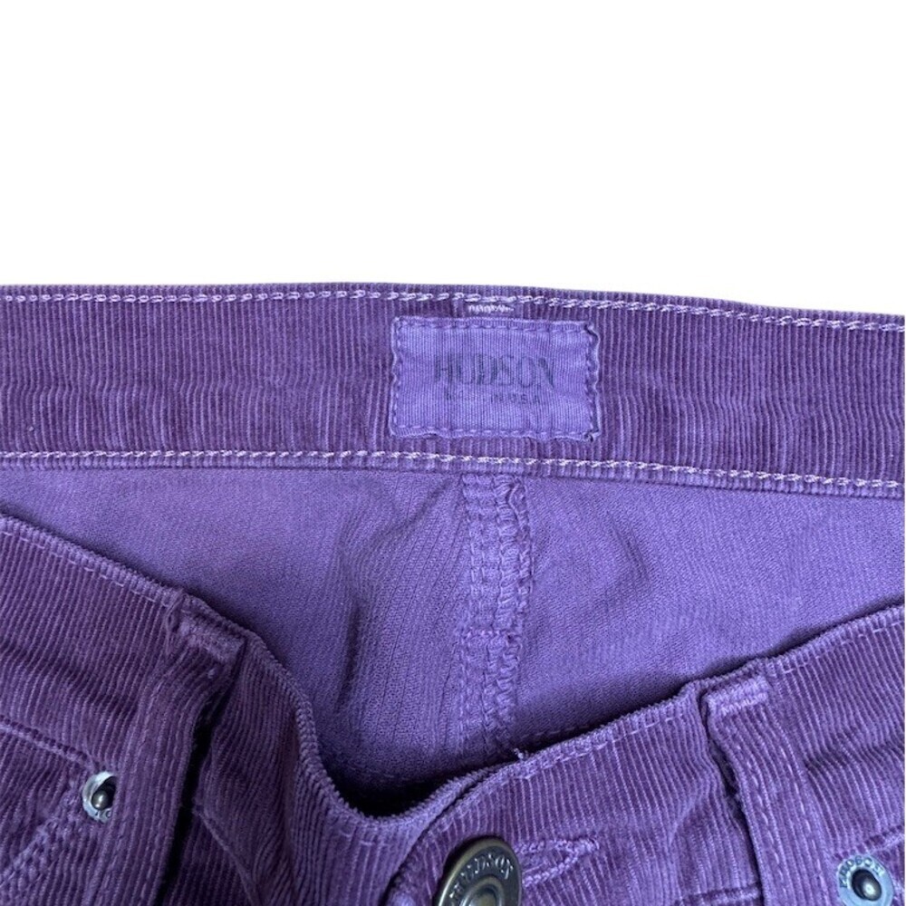 Hudson Jeans Pants Womens Size 26 Purple Corduroy Skinny Stretch 5-Pocket - Picture 6 of 10